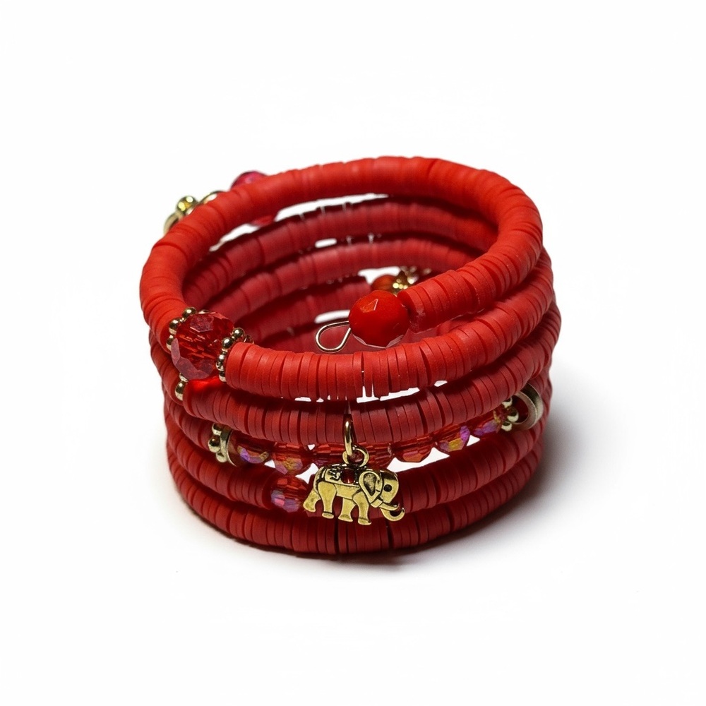 Red Beaded Bracelet